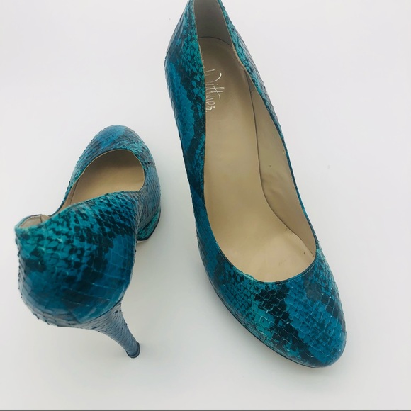 WITTNER Atwell SNAKESKIN leather Stiletto Heel Shoes | Size : 41  ~ NEW - Picture 11 of 15